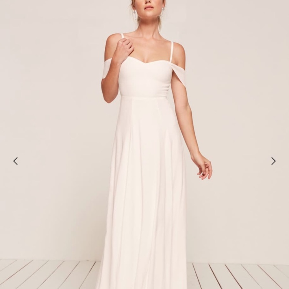 Poppy Reformation Dress Ivory - 4